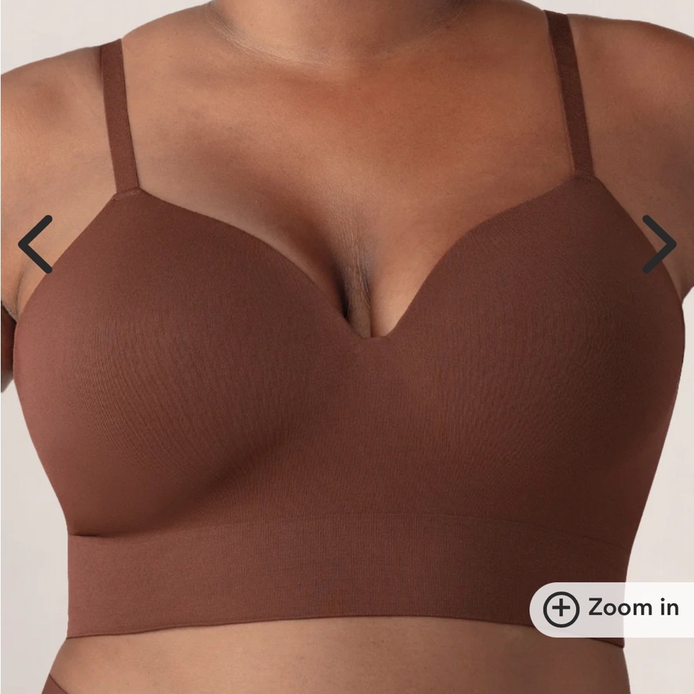 True Kind Chocolate Brown Seamless Bra